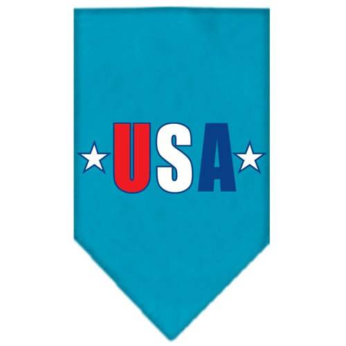 Bandana para mascotas y perros serigrafiada con la frase "USA Star"