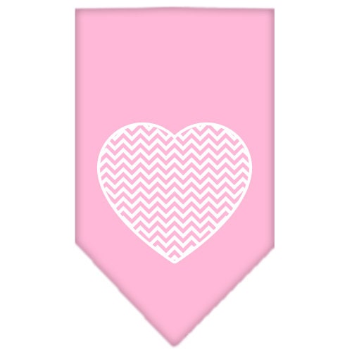 Bandana para mascotas y perros serigrafiada, "Chevron Heart"