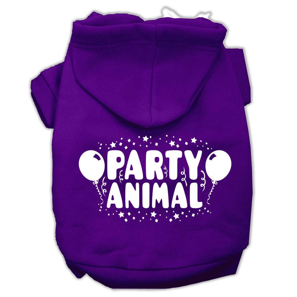 Sudadera con capucha para perros y gatos con serigrafía "Party Animal"