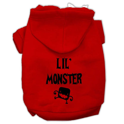 Sudadera con capucha para Halloween con estampado de mascotas, perros y gatos, "Lil Monster"