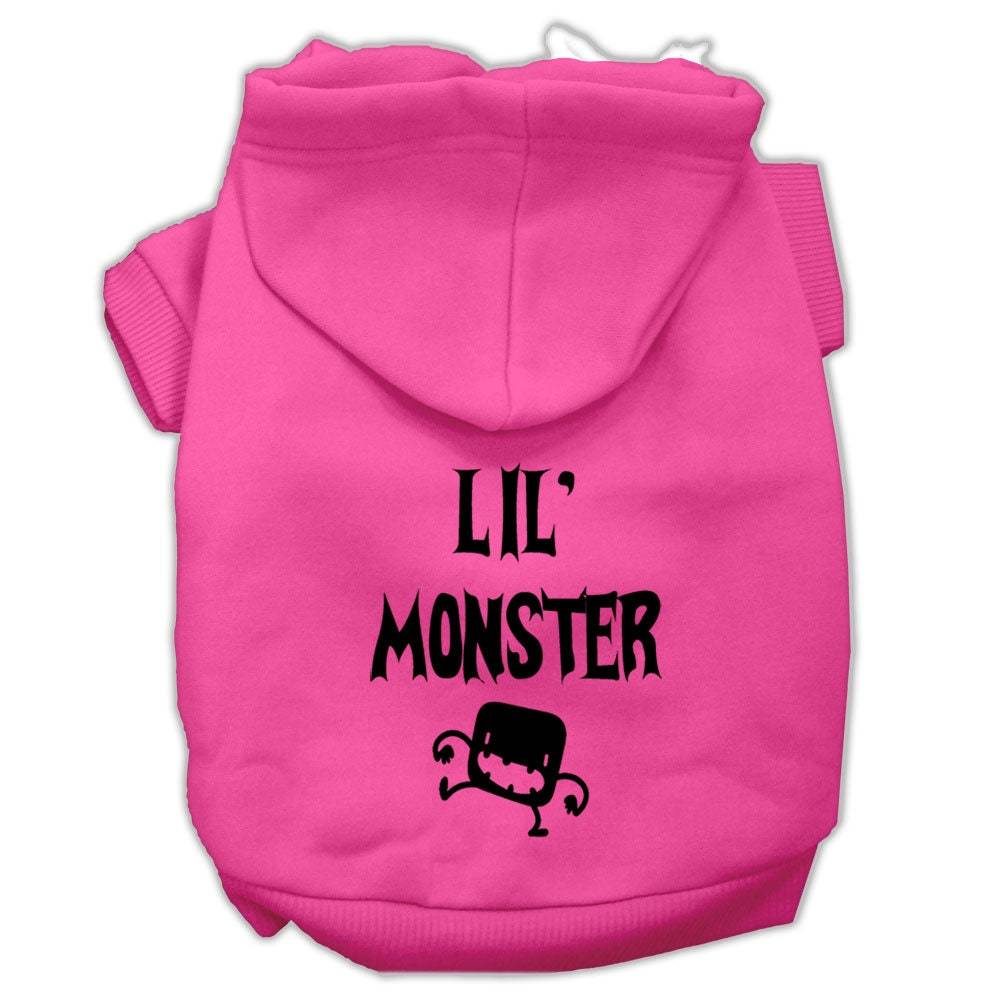 Sudadera con capucha para Halloween con estampado de mascotas, perros y gatos, "Lil Monster"