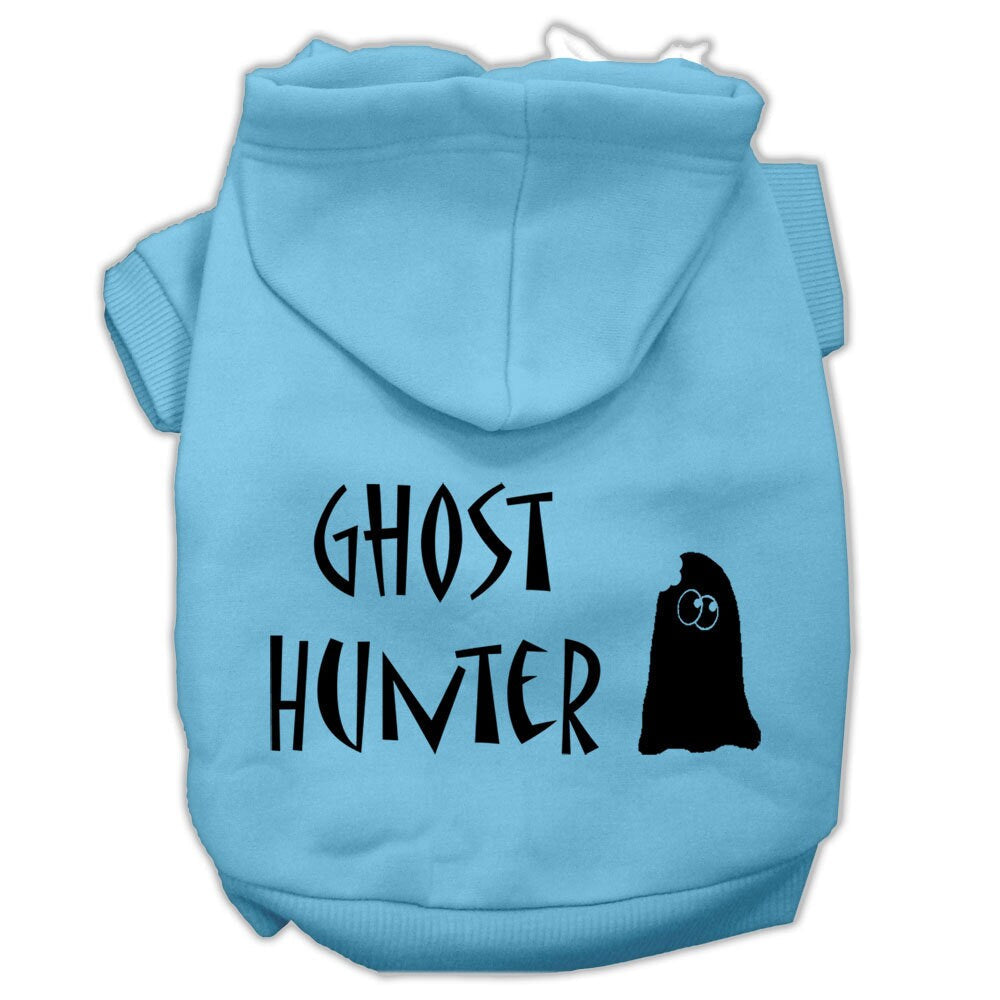 Halloween Pet, Dog & Cat Hoodie Screen Printed, "Ghost Hunter"