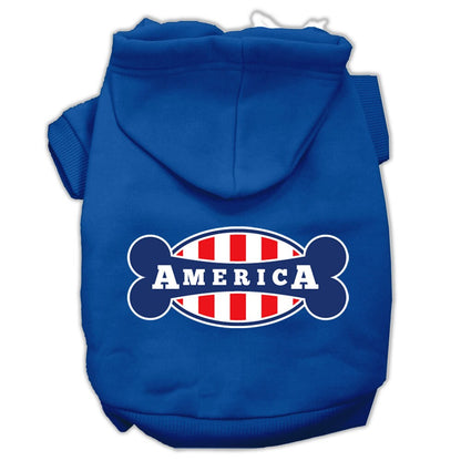 Sudadera con capucha para mascotas, perros y gatos serigrafiada con la frase "Bonely In America"