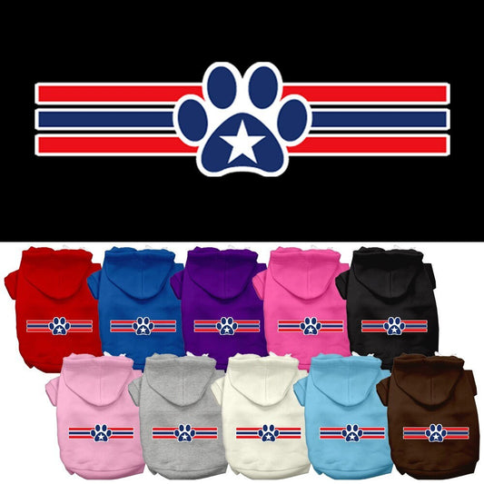 Pet Hoodie "Patriotic Star Paw"
