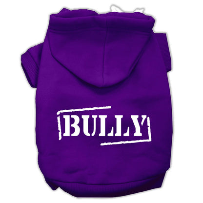 Sudadera con capucha para mascotas, perros y gatos serigrafiada, "Bully"