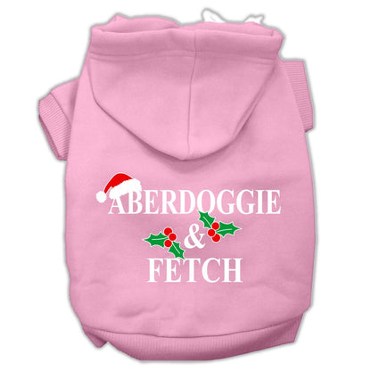 Christmas Pet Dog and Cat Hoodie Screen Printed, "Aberdoggie & Fetch"