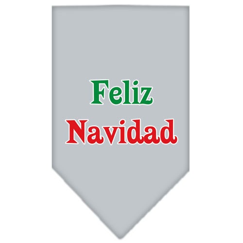 Bandana navideña para mascotas y perros serigrafiada, "Feliz Navidad"