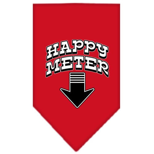 Pet and Dog Bandana Screen Printed, "Happy Meter"