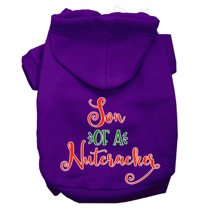 Christmas Pet Hoodie Screen Printed, "I Hope Rudolph Eats The Naughty List"