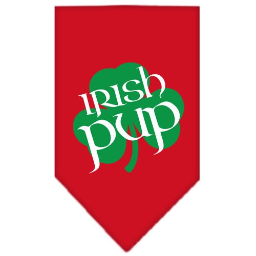 Bandana para mascotas y perros serigrafiada con la frase "Irish Pup"