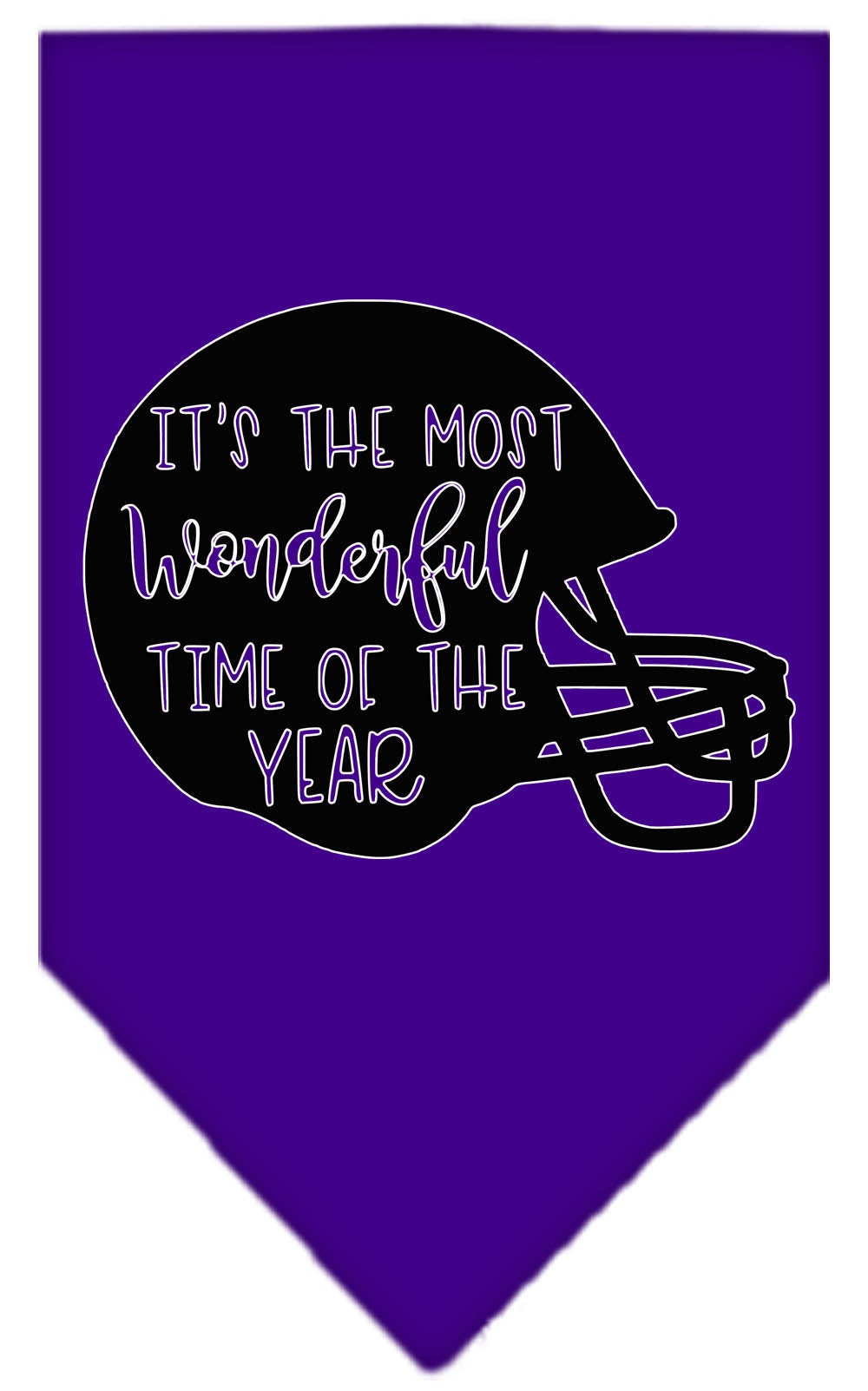 Pet and Dog Bandana, "Most Wonderful Time Of The Year (Football)"