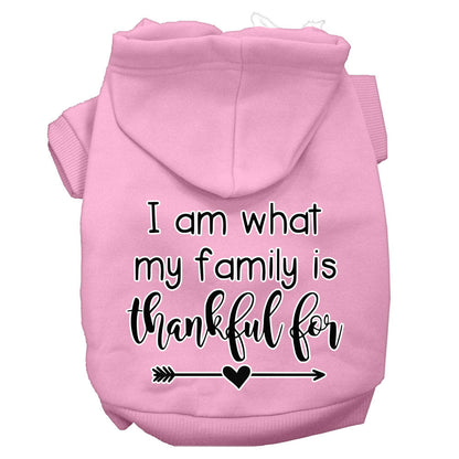 Thanksgiving Pet Hoodie "What My Family Is Thankful For"