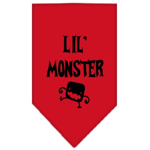 Halloween Pet and Dog Bandana Screen Printed, "Lil Monster"