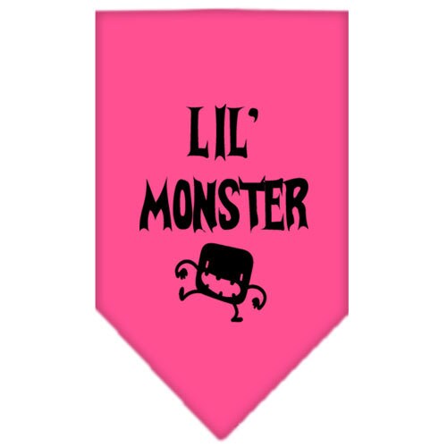 Halloween Pet and Dog Bandana Screen Printed, "Lil Monster"