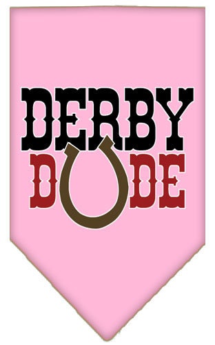 Bandana para mascotas y perros serigrafiada con la frase "Derby Dude"