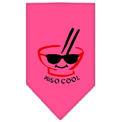 Bandana para mascotas y perros serigrafiada, "Miso Cool"