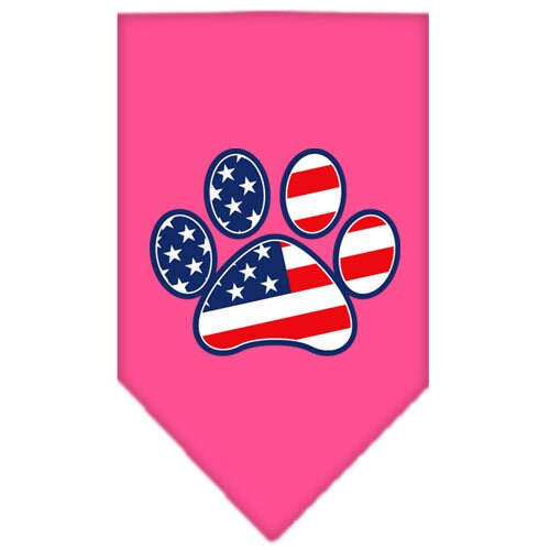 Bandana para mascotas y perros serigrafiada con la frase "Patriotic Paw"