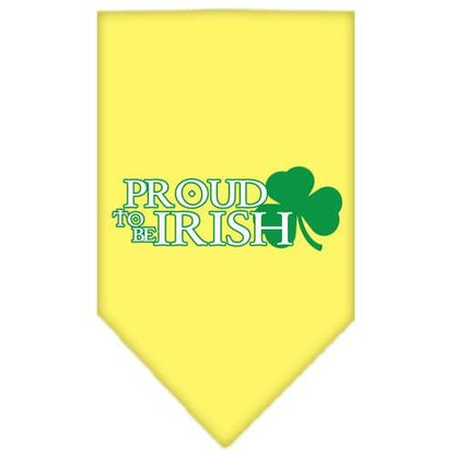 Pet and Dog Bandana Screen Printed, "Proud To Be Irish"