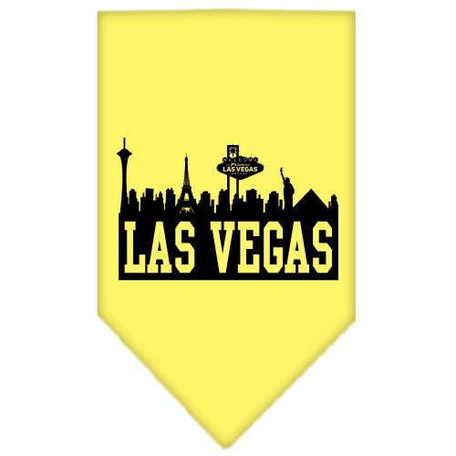 Bandana para mascotas y perros serigrafiada con el "Horizonte de Las Vegas"