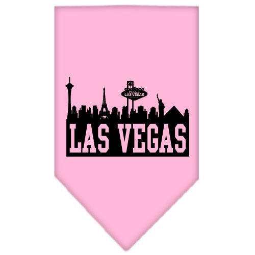 Bandana para mascotas y perros serigrafiada con el "Horizonte de Las Vegas"