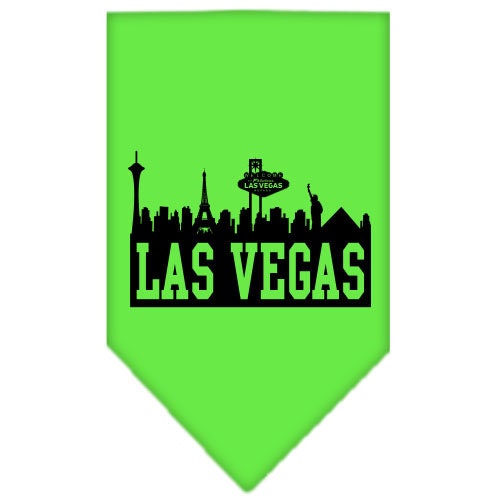 Bandana para mascotas y perros serigrafiada con el "Horizonte de Las Vegas"