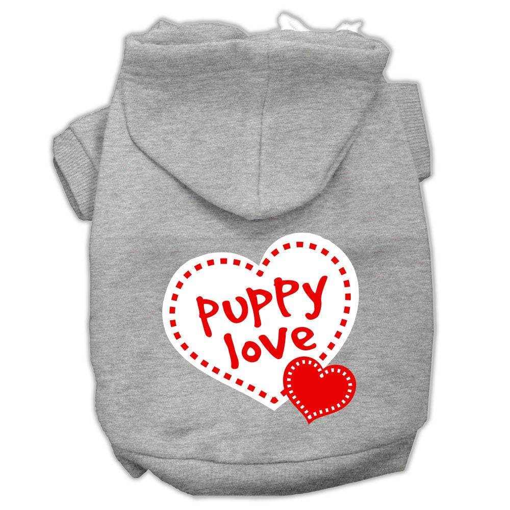 Sudadera con capucha para perros y gatos con serigrafía "Puppy Love"