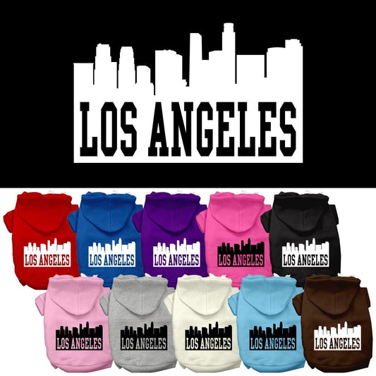 Pet Hoodie "Los Angeles Skyline"