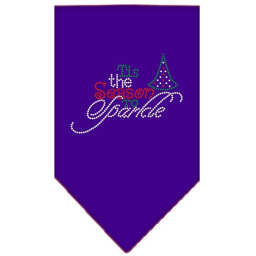 Christmas Pet and Dog Bandana Rhinestone, "Tis The Season To Sparkle"