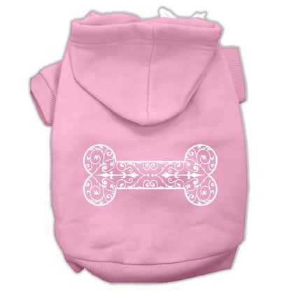 Sudadera con capucha para mascotas, perros y gatos serigrafiada, "Henna Bone"