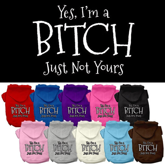 Pet Hoodie "Yes, I'm A Bitch, Just Not Yours"