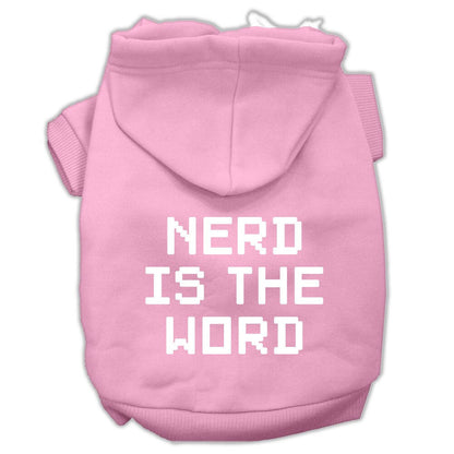Pet Hoodie "Nerd Is The Word"