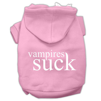 Sudadera con capucha para Halloween para mascotas, perros y gatos con la frase "Los vampiros apestan"