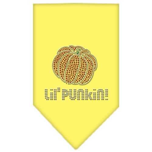 Bandana para perros y mascotas de Halloween con diamantes de imitación, "Lil Punkin"