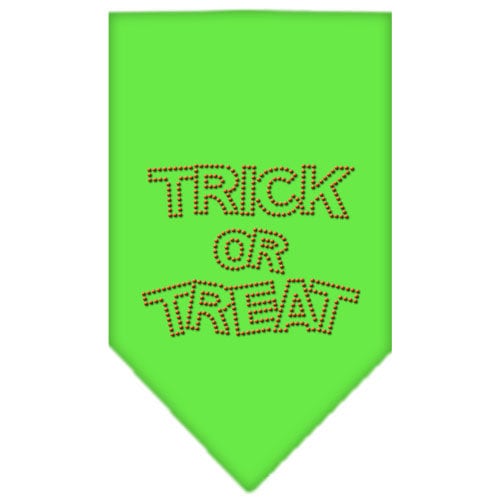 Bandana de Halloween para mascotas y perros con diamantes de imitación, "Truco o trato"