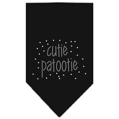 Bandana para mascotas y perros con diamantes de imitación, "Cutie Patootie"