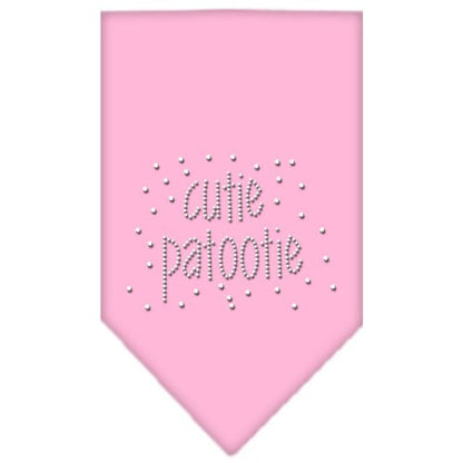 Bandana para mascotas y perros con diamantes de imitación, "Cutie Patootie"