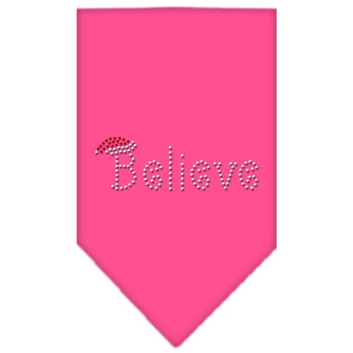 Christmas Pet and Dog Bandana Rhinestone, "Believe"