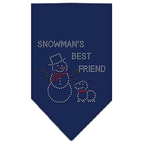 Christmas Pet and Dog Bandana Rhinestone, "Snowman's Best Friend"