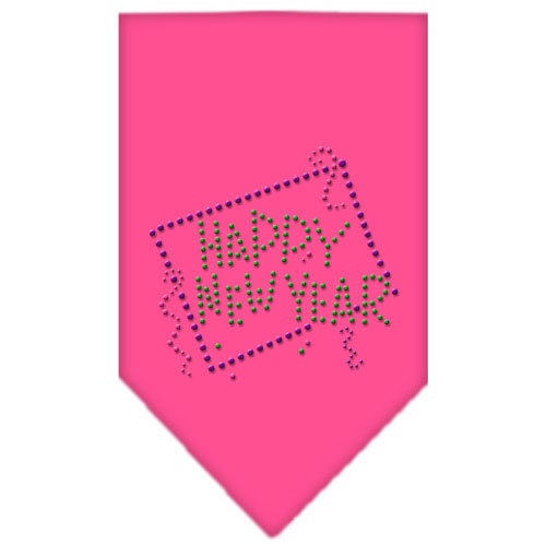 Pet and Dog Bandana Rhinestone, "Happy New Year"