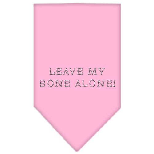 Bandana para mascotas y perros con diamantes de imitación, "Leave My Bone Alone"