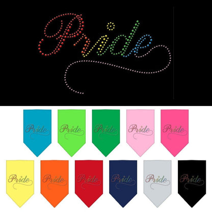 Bandana para mascotas y perros con diamantes de imitación, "Pride"