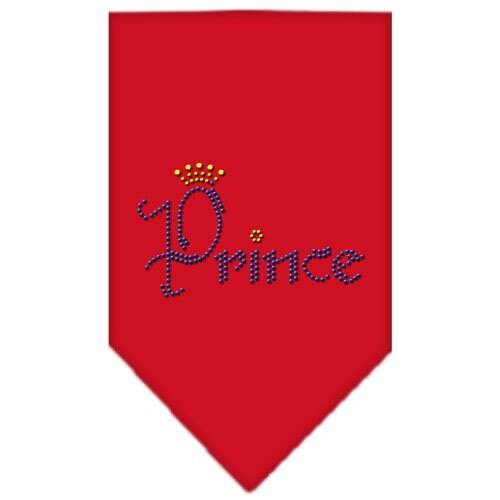 Bandana para mascotas y perros con diamantes de imitación, "Prince"