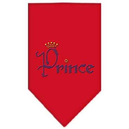 Bandana para mascotas y perros con diamantes de imitación, "Prince"