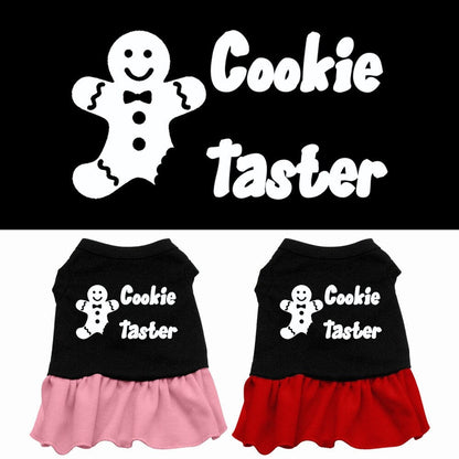 Christmas Pet Dress Screen Printed, "Cookie Taster"
