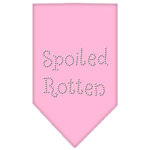 Bandana para mascotas y perros con diamantes de imitación, "Spoiled Rotten"