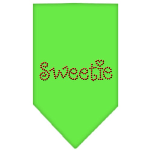 Bandana para mascotas y perros con diamantes de imitación, "Sweetie"