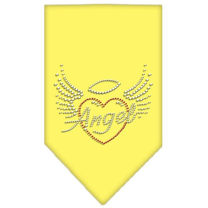 Bandana para mascotas y perros con diamantes de imitación, "Corazón de ángel"