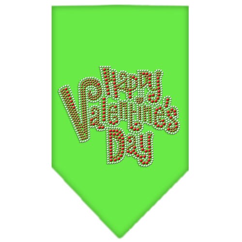 Pet and Dog Bandana Rhinestone, "Happy Valentines Day"