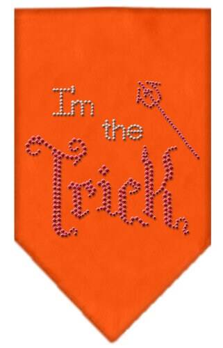 Bandana de Halloween para perros y mascotas con diamantes de imitación, "I'm The Trick"