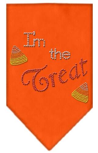 Bandana de Halloween para perros y mascotas con diamantes de imitación, "I'm The Treat"